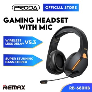 Remax RB-680HB ชุดหูฟังเกมมิ่งไร้สาย พร้อมไมโครโฟน