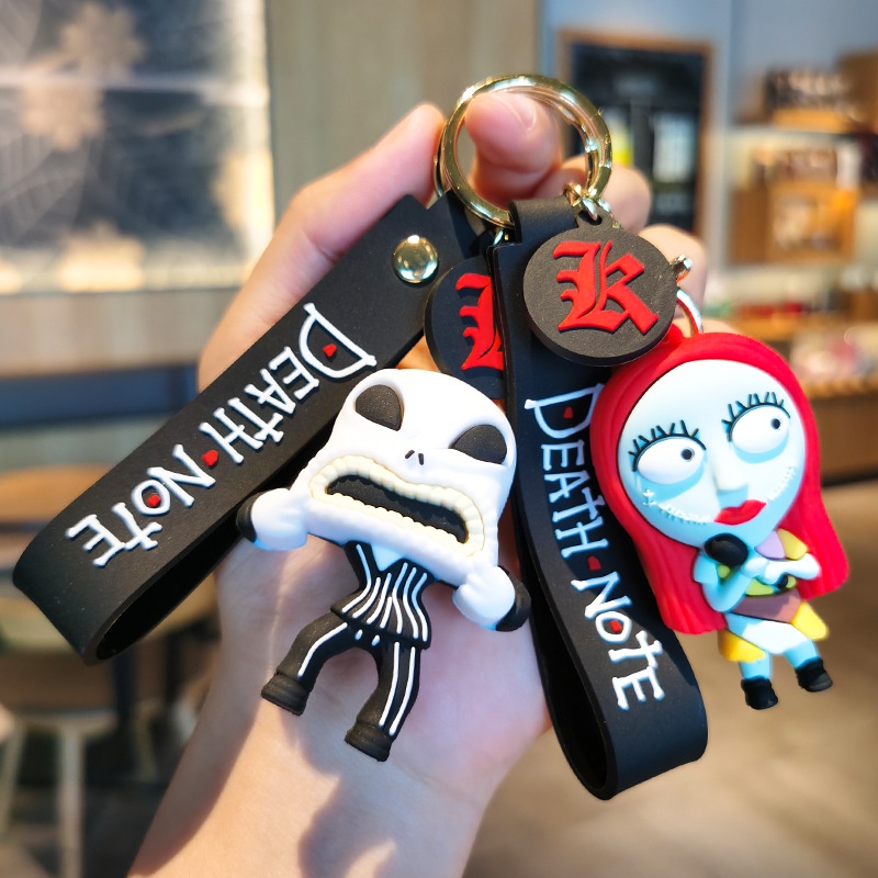 Ag พวงกุญแจ PVC ลายการ์ตูนอนิเมะ The Nightmare Before Christmas สําหรับห้อยกระเป๋า