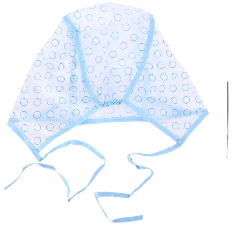 XU 2 ชิ้นชุดหมวกย้อมผม + ตะขอแปรงระบายสีไฮไลท์ Frosting Tipping Cov