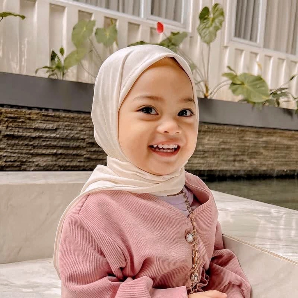 Sunda Warni - Camelia Jersey Childrens instant Pashmina Hijab - Childrens Hijab -/ ผ้าคลุมศีรษะ Khimar Bergo ทันทีสบาย / Kenan host- Urwah Al Bariqi