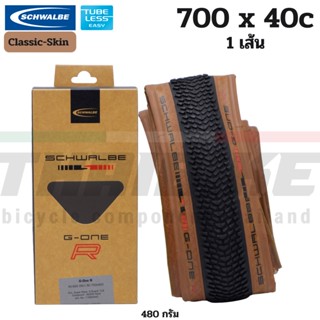 ยางนอกจักรยานเสือหมอบ เสือภูเขา ขอบพับ Schwalbe G-One R 700X40