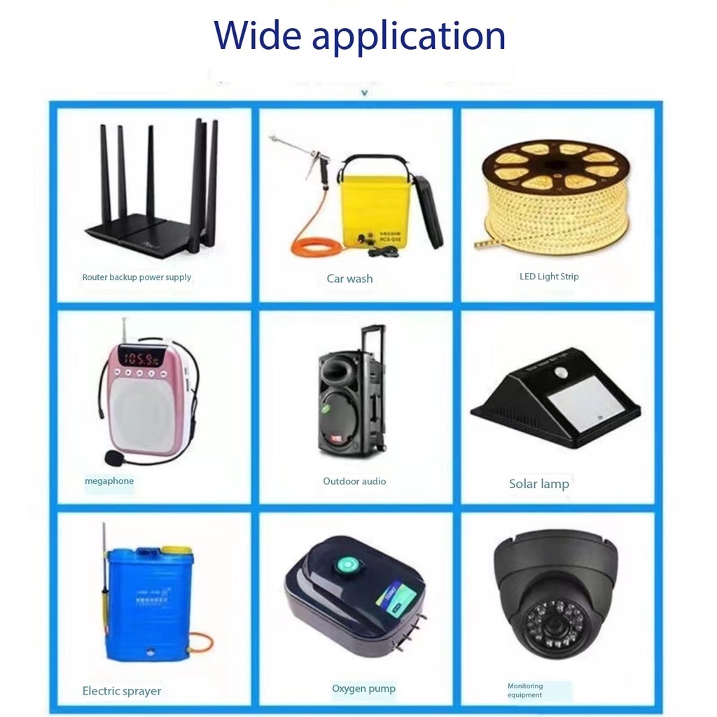 แบตเตอรี่ลิเธียม 12V 3Ah 6Ah 9Ah 12Ah 15Ah แบตเตอรี่แบบชาร์จไฟ 12V พร้อม BMS แบตเตอรี่ลิเธียมบอร์ดป้องกัน - รูปที่ 7
