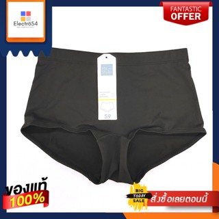 กางเกงชั้นในสตรีผ้าไมโครไฟเบอร์ทรงขาสั้นสีดำ ไซส์ LWOMEN PANTY SHORT MICROFIBER BLACK COLOR SIZE L