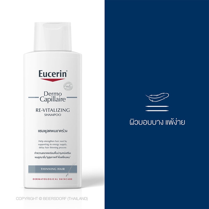 Eucerin Dermocapillaire Re-Vitalizing Shampoo Thinning Hair 250ml ...