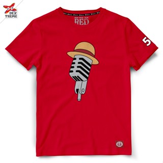 Dextreme เสื้อวันพีซ (DOP-1590) One Piece Film Red วันพีซ ฟิล์ม เรด ลาย ลูฟี่ Luffy Straw HAT มี สีแดง และ สีดำ