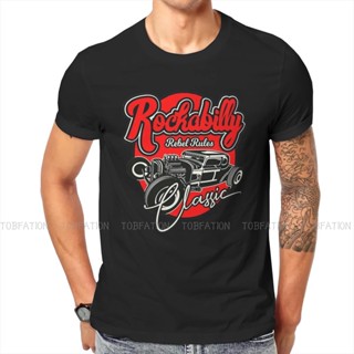 เสื้อยืดสวยๆ 50s Rockabilly ย้อนยุคย้อนยุคร้อนร็อดร็อคแอนด์โรลวินเทจ Rockers เสื้อยืดวินเทจคุณภาพสูง Tshirt ขนาดใหญ่ Cre