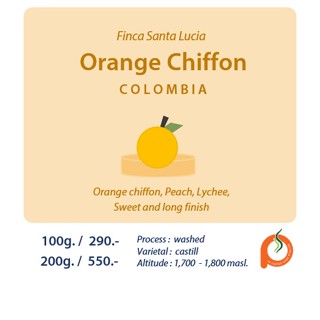 Colombia Santa Lucia - Orange Chiffon / 100g. / 200g.