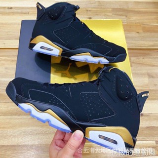 ของแท้ air jordan 6 retro dmp ct4954-007 male ct4964-007 female aj6 gold Black JMLF L1TM