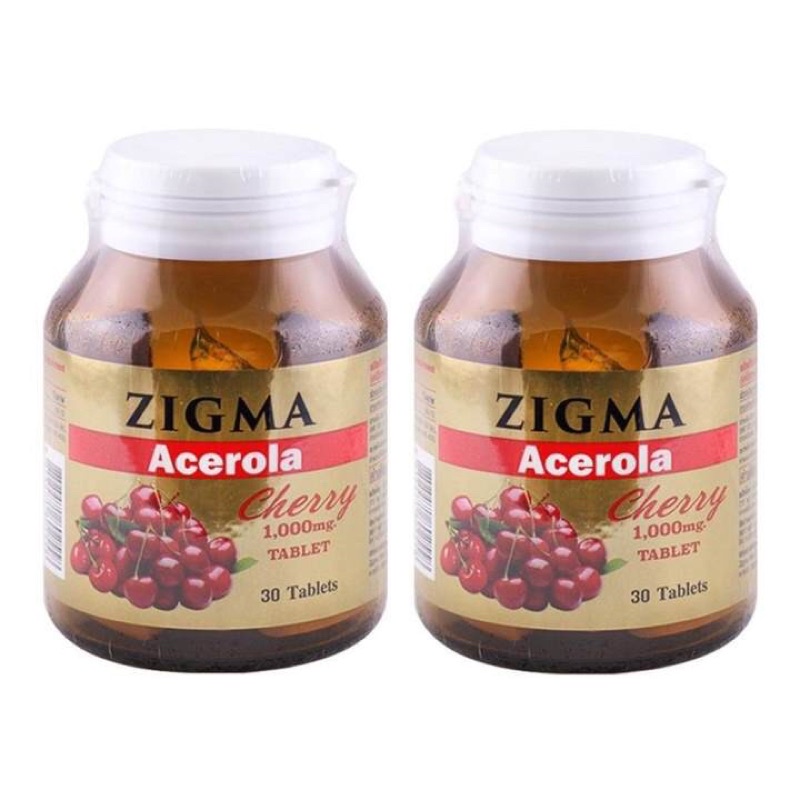 Zigma Acerola Cherry 1,000 mg. 30 เม็ด