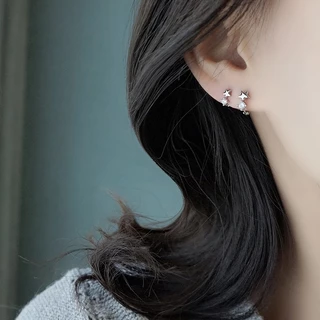 น่ารัก Star Hoop Earings สําหรับผู้หญิง Earings สําหรับเด็ก Hikaw ต่างหูเจาะชุด Hypoallergenic Fiercing ต่างหูชุดเครื่องประดับ