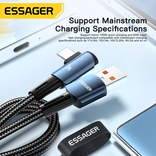 Essager อุปกรณ์ชาร์จเร็ว 7A 100W USB เป็น Type c 7A กระแสไฟสูง สําหรับ Realme VIVOtype c