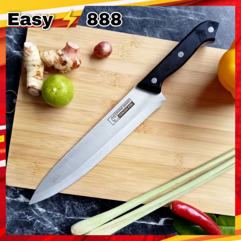 มีดหั่นเนื้อ 9" Meat Knife มีดทำครัว มีดเชฟขนาดใหญ่ใบมีด 9 นิ้ว chef's knife  มีดปอกทุเรียน มีดคมๆ Rhino Brand No.9101