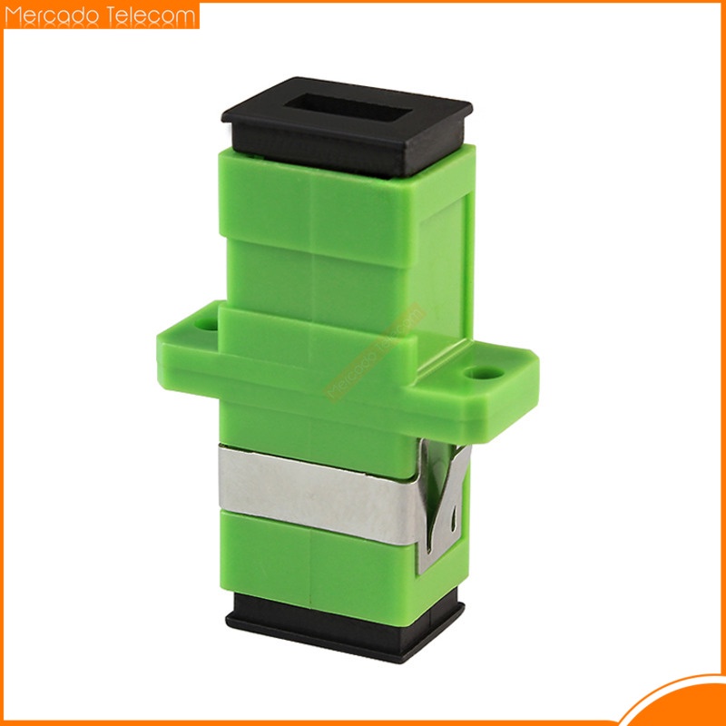 200/500/1000PCS SC APC Adapter Connector Connector Simplex Single mode Plastic SM Fiber Optic Adapte