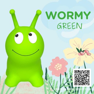 JUMPY Peekaboo จั้มปี้ ตุ๊กตาเด้งดึ๋ง  - Wormy green