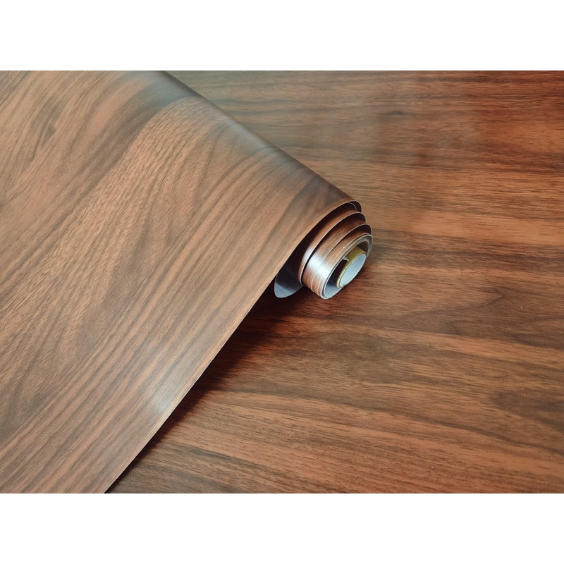 วอลเปเปอร์ลายไม้ สติกเกอร์ลายไม้ สติกเกอร์ติดโต๊ะ สติกเกอร์ติดผนัง วอลเปเปอร์มีกาวในตั wallpaper กว้าง60cm.xยาว5m. - รูปที่ 3