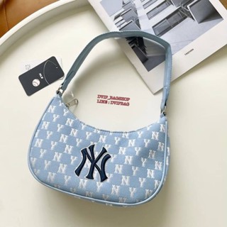 MLB JACQUARD MONOGRAM UNISEX HOBO BAG แท้💯% Factory outlet