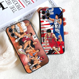 เคสโทรศัพท์มือถือ TPU แบบนิ่ม ป้องกันเลนส์กล้อง กันกระแทก ลายการ์ตูนอนิเมะบาสเก็ตบอล Slam Dunk สําหรับ Apple iphone 14 Plus 13 12 11 Pro Max