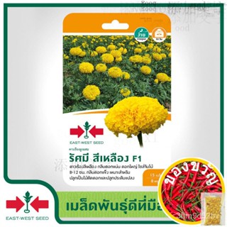 East-West Seed เมล็ดพันธุ์ดาวเรือง (Marigold seeds) รัศมี สีเหลือง F1 เมล็ดพันธุ์ดอกไม้ เมล็ดพันธุ์ ผักสวนครัว ดาวเรื/种子