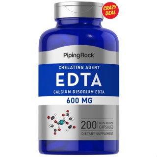 Piping Rock EDTA Calcium Disodium 600 mg 200 Quick Release Capsules