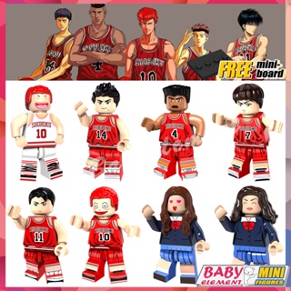 ฟิกเกอร์ Slam Dunk Basketball Sports Ryota Miyagi Sakuragi Hanamichi ขนาดเล็ก 8 แบบ ของเล่นสําหรับเด็ก PG8092