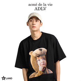 ADLV ( acmé de la vie) BABY FACE BEAR BOY SHORT SLEEVE T-SHIRT  (ADL22TS0039U)