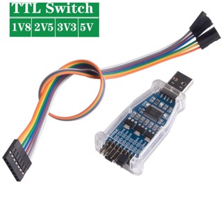 Ftdi โมดูลอะแดปเตอร์สวิตช์อนุกรม USB เป็น 1.8V 2.5V 3.3V 5V TTL UART รองรับ Win7 8 10 Android Mac os