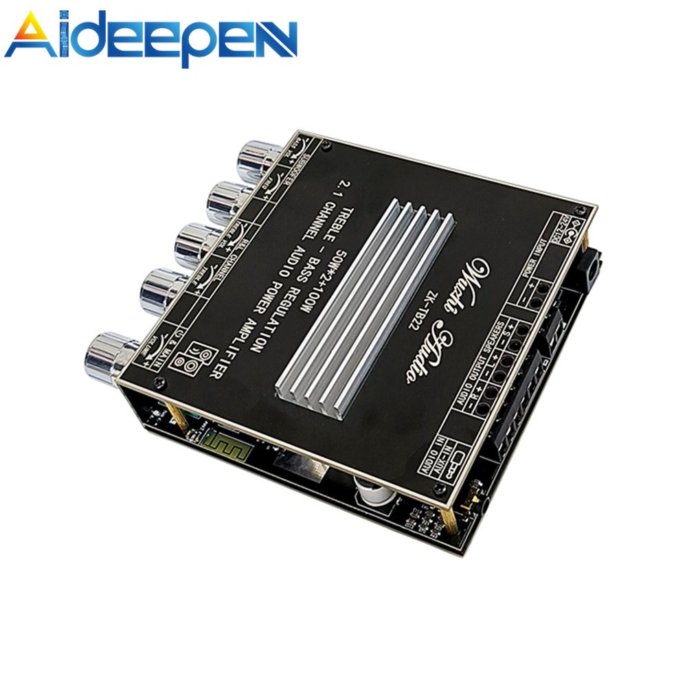 Zk-tb22 บอร์ดขยายเสียงไร้สาย บลูทูธ 2.1 TWS 50WX2+100W พร้อมตัวควบคุมเสียงแหลม และเบส