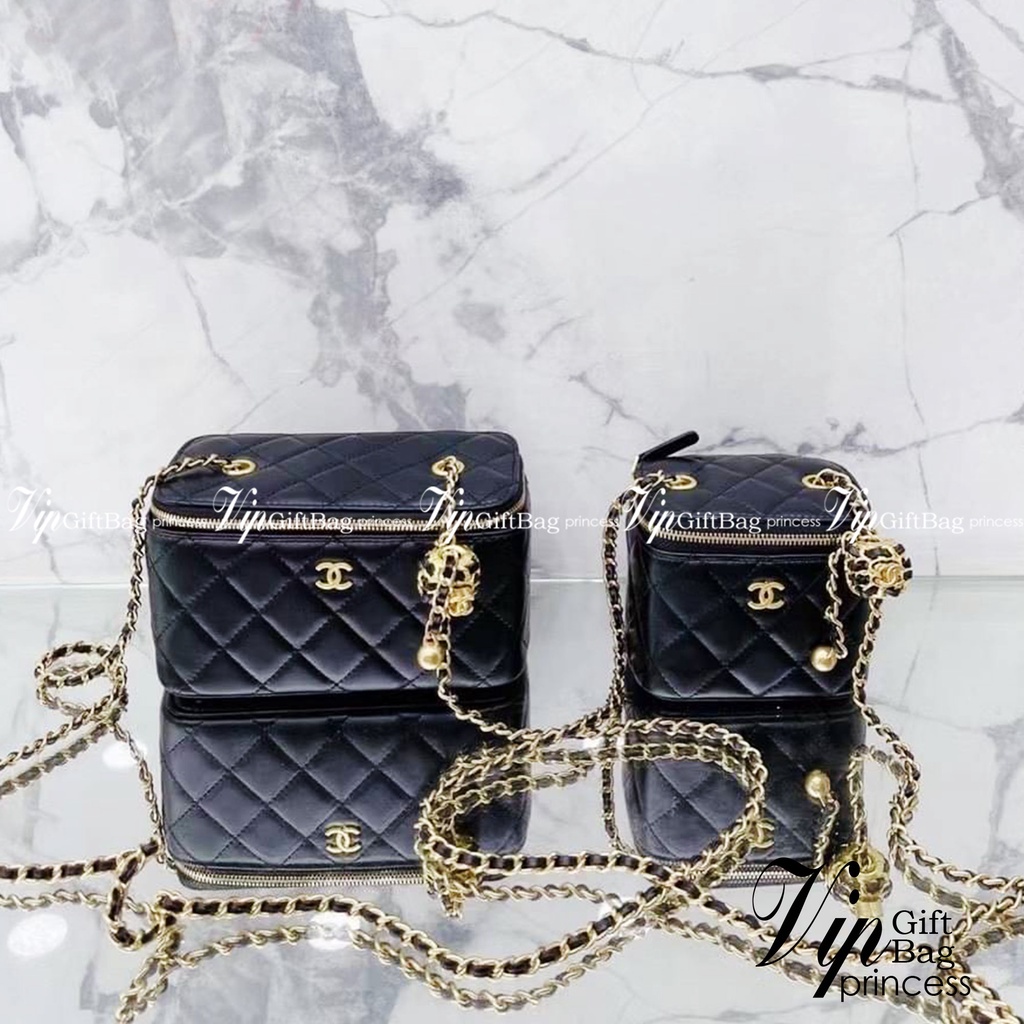 Chanel Pearl Crush Mini Vanity / Chanel Vanity crossbody bag กระเป๋าทรงกล่องใบเล็กน่ารัก มี 2 ขนาด งานหนังสวย