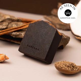  SANDALWOOD, CINNAMON &amp; TURMERIC CLEANSING BAR SOAP สบู่ก้อนไม้จันทน์ อบเชย และขมิ้นชัน