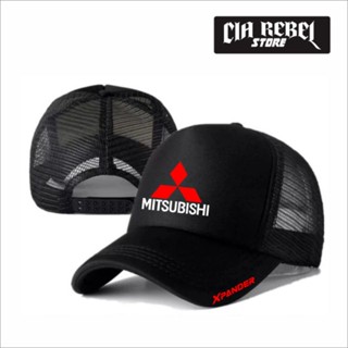 หมวกตาข่าย ลายโลโก้ Mitsubishi XPANDER TRUCKER - CIA REBEL สําหรับแข่งรถยนต์