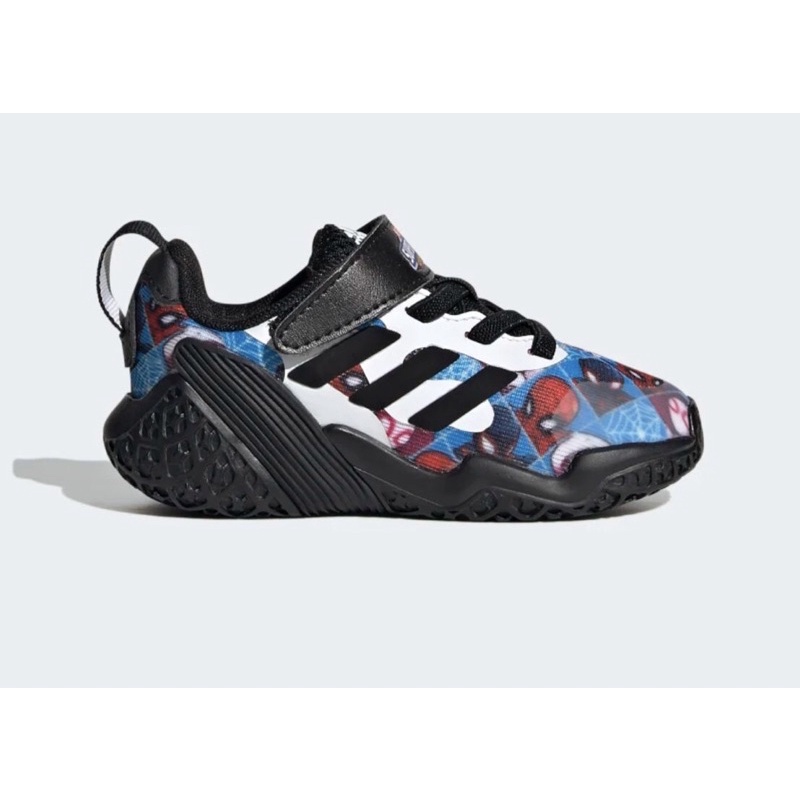 รองเท้า ADIDAS KIDS MARVEL SUPER HERO ADVENTURES TRIPLE SPIDER-MAN 4UTURE RNR SHOES 9K UK (ใหม่)