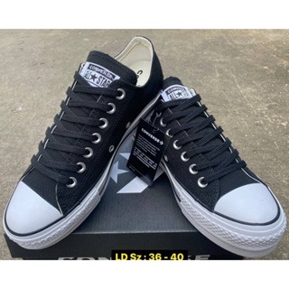 Converse All Star Classic (size36-44)พื้นหนา สีดำ พื้นหนา 790