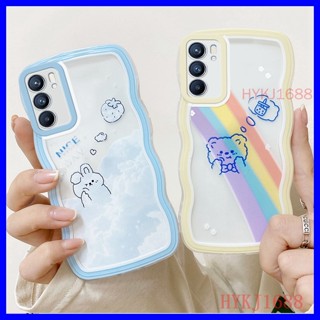 เคส OPPO Reno6 เคส OPPO Reno 6 5G เคสโทรศัพท์มือถือ tpu ลายหยัก เรียบง่าย สําหรับ