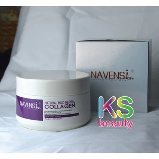 พร้อมส่ง Navensi Natural Mind Herbal Collagen นาเวนซี่ เคราตินออแกนิก ทรีทเม้นท์บำรุงผม คอลลาเจน โปรตีน 500ml