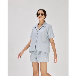 Beforesunset🌹 Brunch Hawaii Shirt สี Sky Blue - Freesize (ราคา shop 1,090)