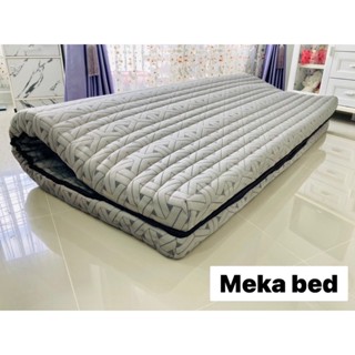 Meka bed ที่นอนยางนุ่มๆแน่นๆส่งฟรี! ขนาด6ฟุต แถมฟรี❤️ปลอกมีซิปถอดซักได้ ป้องกันอาการปวดหลัง หนา 3 นิ้ว มีเก็บเงินปลายทาง