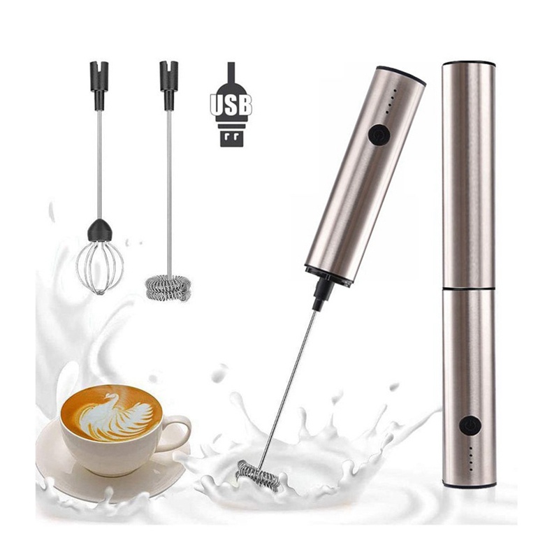 Electric Whisk USB Recharge Three Speed Adjustment Kitchen Cooking Tools Bubbler Egg Cream Sauce Stirr00
