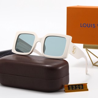 Lv แว่นตากันแดด กรอบเล็ก หรูหรา สไตล์เรโทร UV400 สําหรับผู้ชาย ผู้หญิง ทุกเพศ