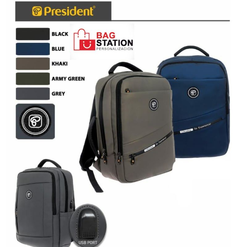 กระเป๋าเป้ PRESIDENT ดั้งเดิม PRESIDENT LAPTOP BACKPACK MEN WOMEN CASUAL BAG