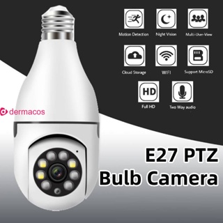 กล้องวงจรปิด หลอดไฟพาโนรามา E27 1080p Wifi 360 องศา พร้อมเวอร์ชั่นกลางคืน