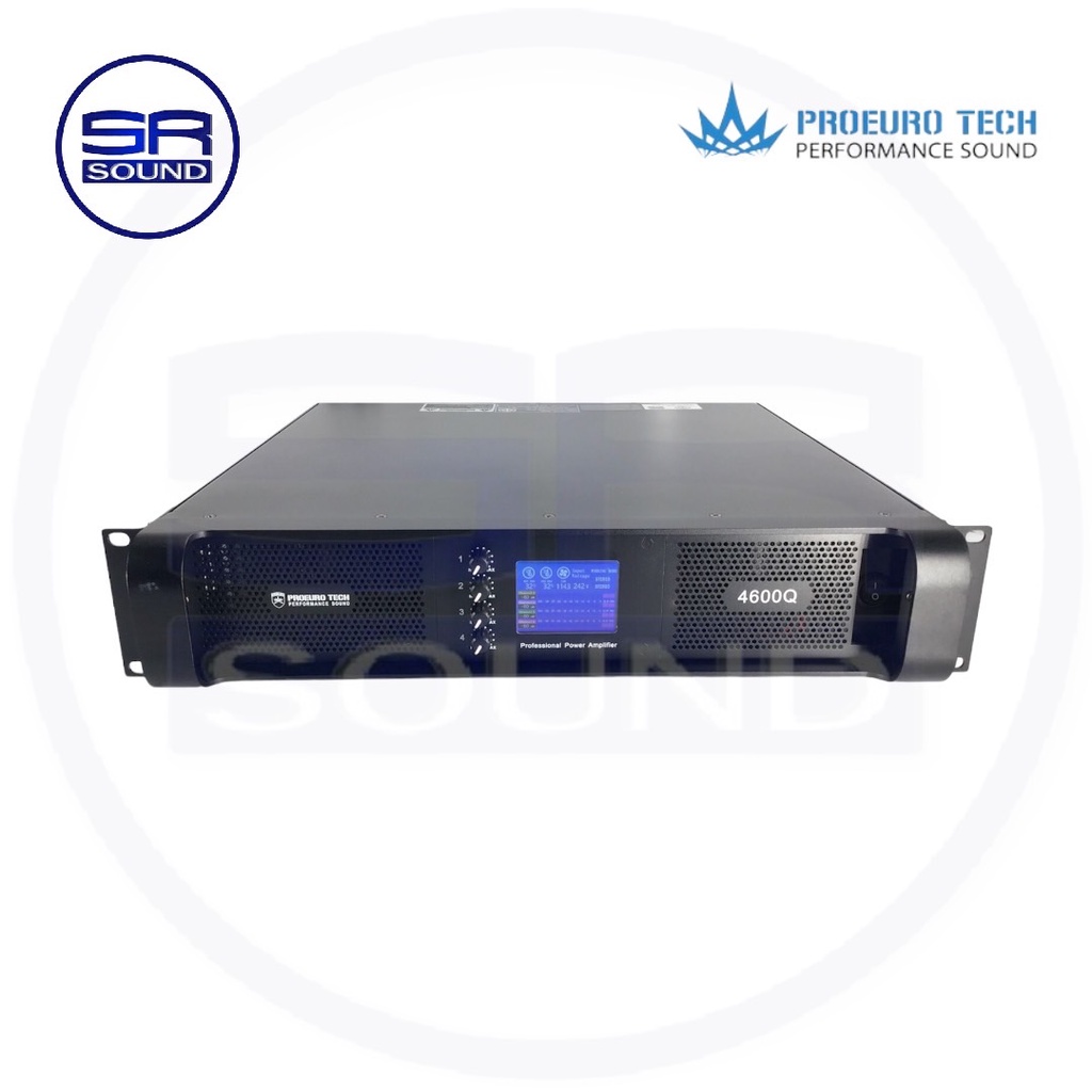PROEURO TECH 4600Q เพาเวอร์แอมป์ 4 CH เครื่องขยายเสียง คลาส H (สินค้าใหม่ ศูนย์ไทย/ออกใบกำกับภาษีได้