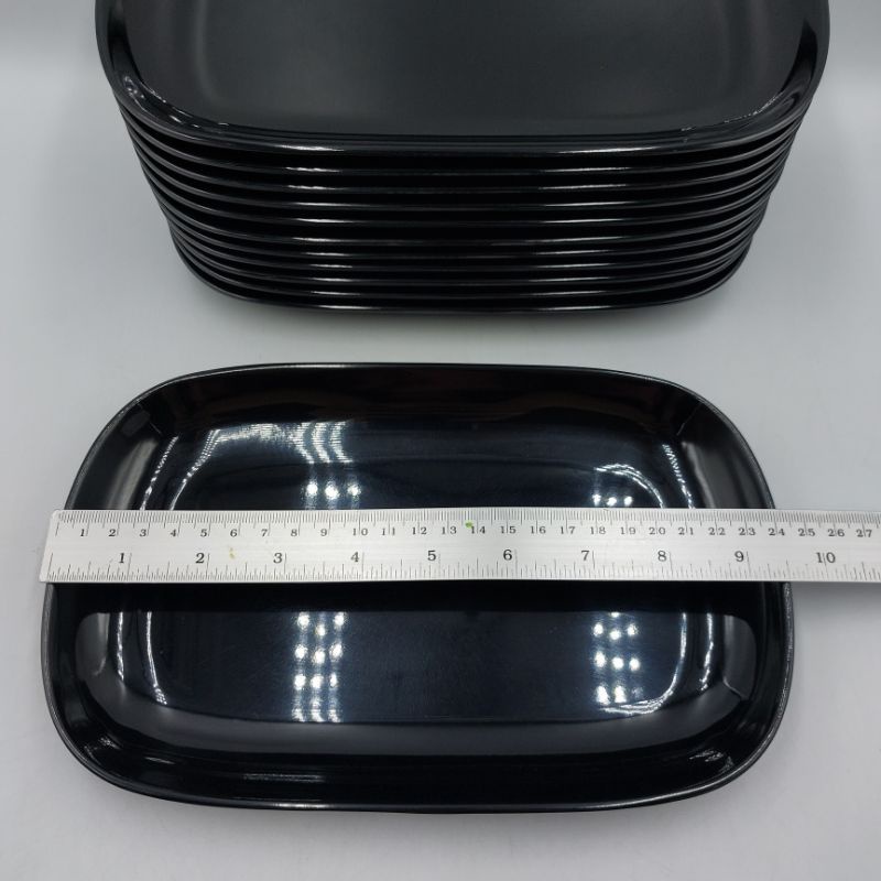 9.5นิ้ว จานเปล จานเมลามีน จานสี่เหลี่ยมมุมมน Siam Bestware บรรจุ1ใบ - รูปที่ 6