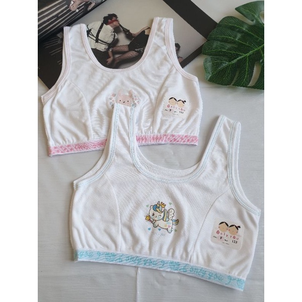 เสื้อซับในแบบสวมครึ่งตัวสำหรับเด็กหญิง ลายการ์ตูน