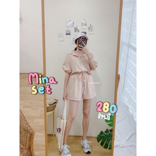 Mina set|เซตเชิ้ตแขนบอลลูน+กางเกงขาสั้น