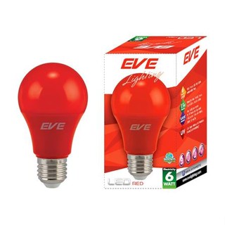 หลอด LED EVE A60 15000Hr 6 วัตต์ สีแดง E27