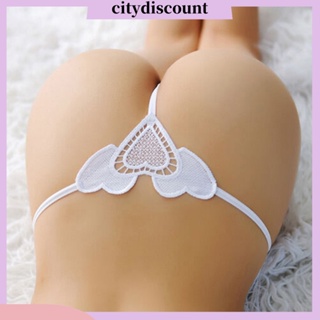 &lt;citydiscount&gt;  กางเกงชั้นในจีสตริง พิมพ์ลายหัวใจ เซ็กซี่ สําหรับผู้หญิง