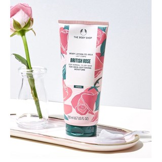 THE BODY SHOP BRITISH ROSE BODY LOTION -TO-MILK 200ML