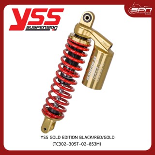 YSS โช๊ค GOLD EDITION แท้ศูนย์ 100% Yamaha/Aerox 155 17&gt;【TC302-305T-02-853M】 BLACK/RED/GOLD