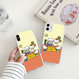 kitty เคสไอโฟน 12 pro max iPhone 14 13 12 11 promax case 7 8 Plus 8พลัส Se2020 เคส X Xr Xs Max hello cat phone cover