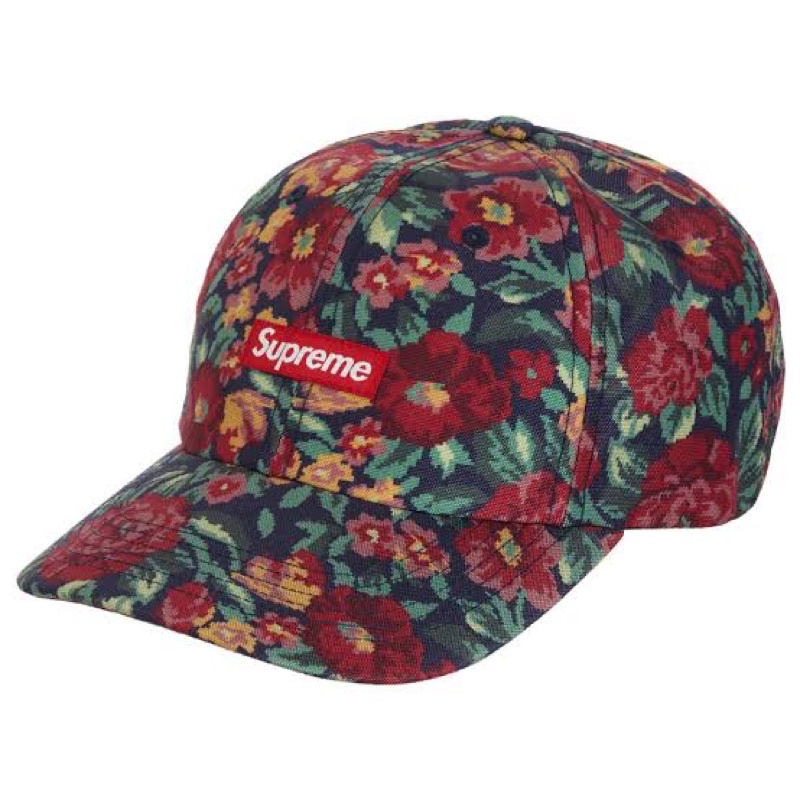 ใหม่พร้อมส่ง ของแท้ หมวก Supreme Cordura Small Box 6-Panel Floral